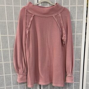 Free People Pink Knit Sweater Size XS